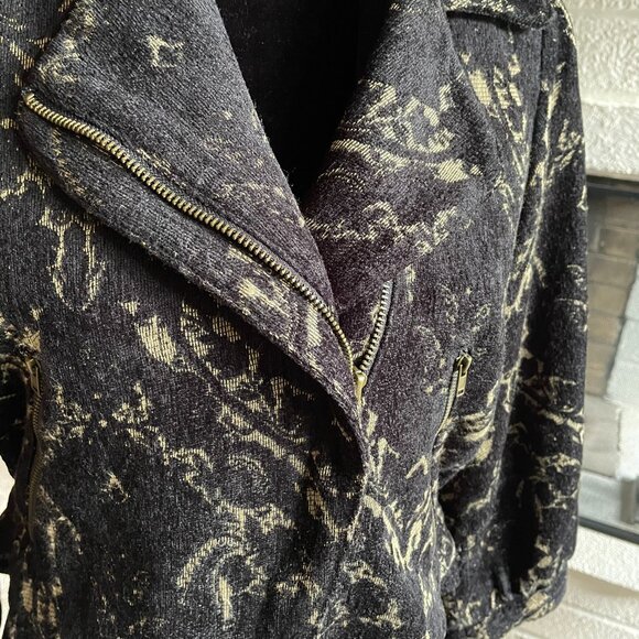 FREE PEOPLE Mystic Brocade Cropped Jacket Size 8 - Picture 2 of 10